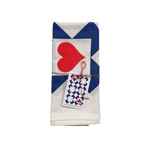 Tea Towels: Ace Of Hearts Tea Towel