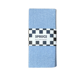 Solid Set Of Spruce: Sky Solid Colour SPRUCE - Set of 2 Dishcloths