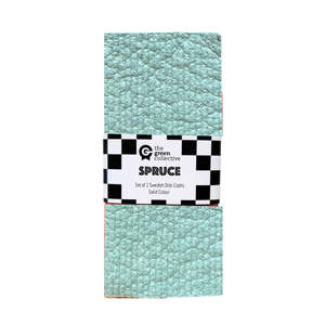 Glacier Solid Colour SPRUCE - Set of 2 Dishcloths