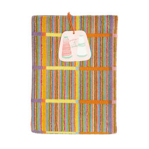 New Foekje Fleur Towels: Bath Towel #68 Criss Cross