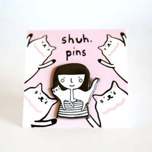Pins Brooches: Be Lazy Pin
