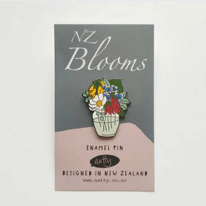 Pins Brooches: NZ Blooms Enamel Pin