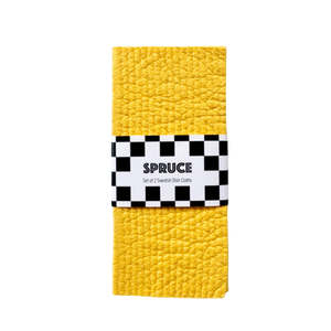 Solid Set Of Spruce: Marigold Solid Colour SPRUCE - Set of 2 Dishcloths