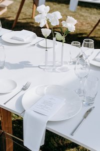 Hire Items: Metal Flower Bud Vases