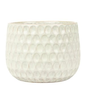 White Pots: Dimple Emma Ceramic Pot