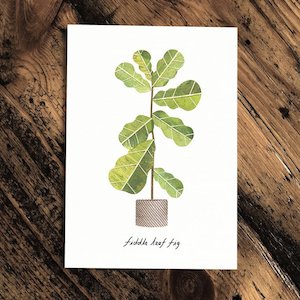 Bundable App: Fiddle leaf Fig - Greeting Card