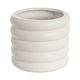 Lisbon Ribbed White Pot