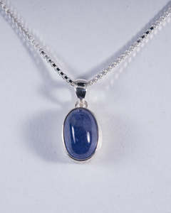 Tanzanite Sterling Silver Pendant (AH934)