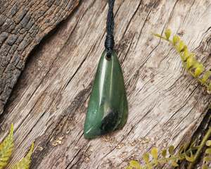Specials: NZ Greenstone Small Freeform Pendant (BN736) Tangiwai Pounamu