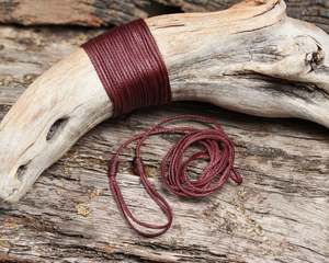 Greenstone Corded Bracelets: Maroon Cord - Machine plaited