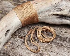 Greenstone Corded Bracelets: Natural Cord - Machine plaited