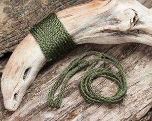 Three Plait Cord - Green