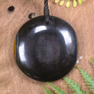 Blue Tigers Eye Medium Porowhita Pendant (BN397)