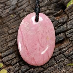 Pendants: NZ Rhodonite Small Porowhita Pendant (BW352)