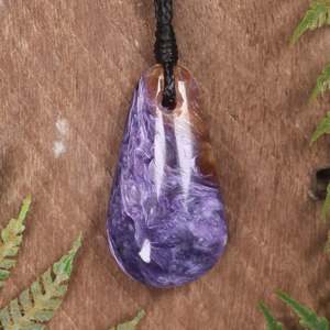 Charoite Small Roimata Pendant (BW193)