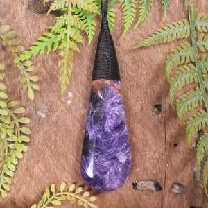 Charoite Large Roimata Pendant (BP883)
