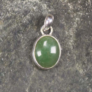 NZ Greenstone XSmall Sterling Silver Pendant (BM377) Hapopo Pounamu