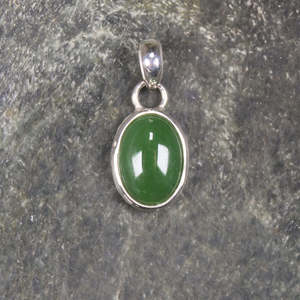 NZ Greenstone XSmall Sterling Silver Pendant (BM379) Hapopo Pounamu
