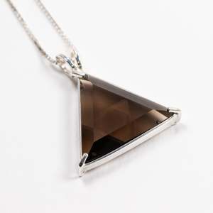 Gemstone Necklace: Marcel Vogel Smokey Quartz Star of David™ Pendant (BT258)