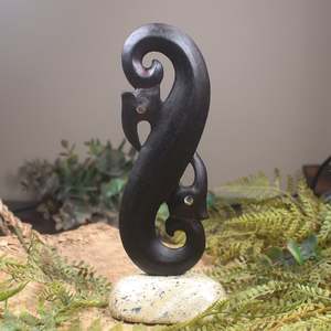 NZ Wood Manaia Sculpture (BX177)