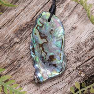 Pāua Shell Small Freeform Pendant (BT766)