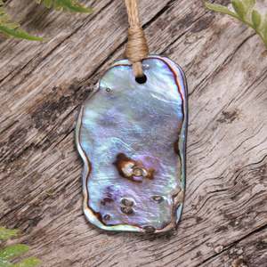 Pāua Shell XSmall Freeform Pendant (BT765)