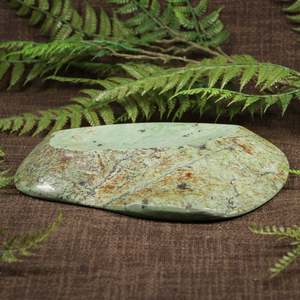 Pounamu Sculptures Touchstones: NZ Greenstone Bowl (BX252) Kaniere Pounamu