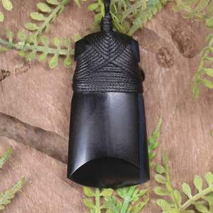 Blue Tigers Eye Small Toki Pendant (BX274)