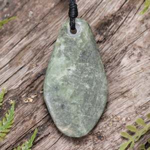 NZ Greenstone Small Freeform Pendant (BP240) Hapopo Pounamu