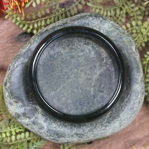 NZ Greenstone Bangle 64mm (BX828) Kawakawa Pounamu