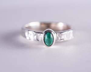 Kingman Mine Turquoise Sterling Silver Ring S7 (BM611)