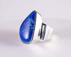 Lapis Lazuli Sterling Silver Ring S7 (S618)