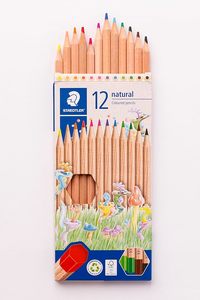 Staedtler Natural Coloured Pencils, Assorted Colours (Pack of 12)