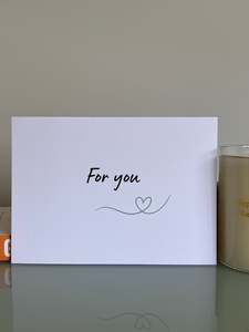 Cards: For you (Complimentary card)