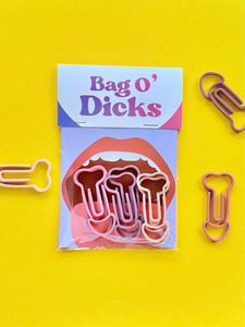 Accessories: Bag O' Dick Cockclips: Nudes | Paperclip