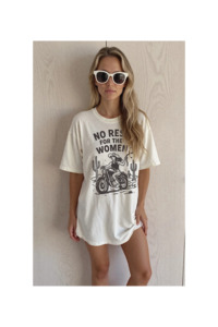 We The Babes: No Rest for the Women | Graphic Tee | Ivory