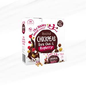 Healthy Snacks: Happy Snack - Chickpeas Dark Chocolate and Raspberry - 100g