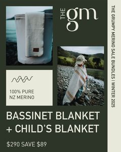 Merino Bassinet & Child’s Blanket Bundle – The Grumpy Merino