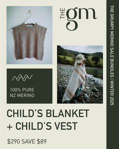 Merino Child’s Blanket & Child’s Vest Bundle – The Grumpy Merino