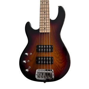 Bass Guitars: 2003 G&L USA L-2500 Left Handed 5-String Bass w/Case – 3 Tone Sunburst