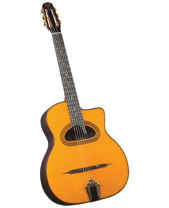 Acoustic Guitars: Gitane – Maccaferri style Gypsy Jazz Guitar. D Soundhole w/ Case
