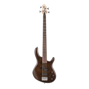 Bass Guitars: Cort Action PJ 4 String Bass w/ Gig Bag – Open Pore Walnut
