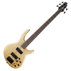 Bass Guitars: Cort Action DLX V AS 5 String Bass – Open Pore Natural