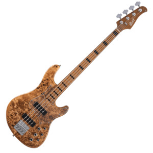 Bass Guitars: Cort GB-Modern 4 String Bass w/ Gig Bag – Open Pore Vintage Natural