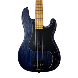 2015 Fender Limited Edition Sandblasted Ash Precision Bass – Sapphire Blue Transparent