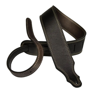 Franklin – 2.5″ Black / Choc Reversible Leather / Natural Stitch