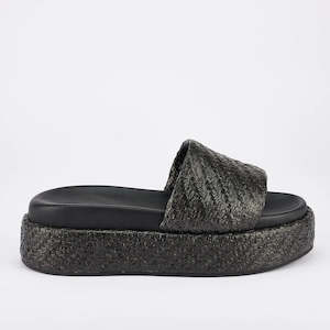 Dustin Platform | Black Rafia