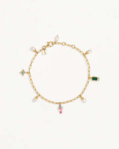 By Charlotte: BY CHARLOTTE Connect To The Universe Bracelet | 18k Gold Vermeil