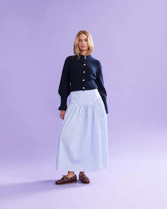 Skirts: RUBY Trulli Skirt | Blue Stripe