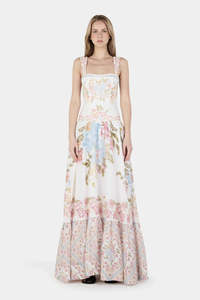 Hansen Gretel: HANSEN Elsa Linen Maxi Dress | Vanilla Keepsake